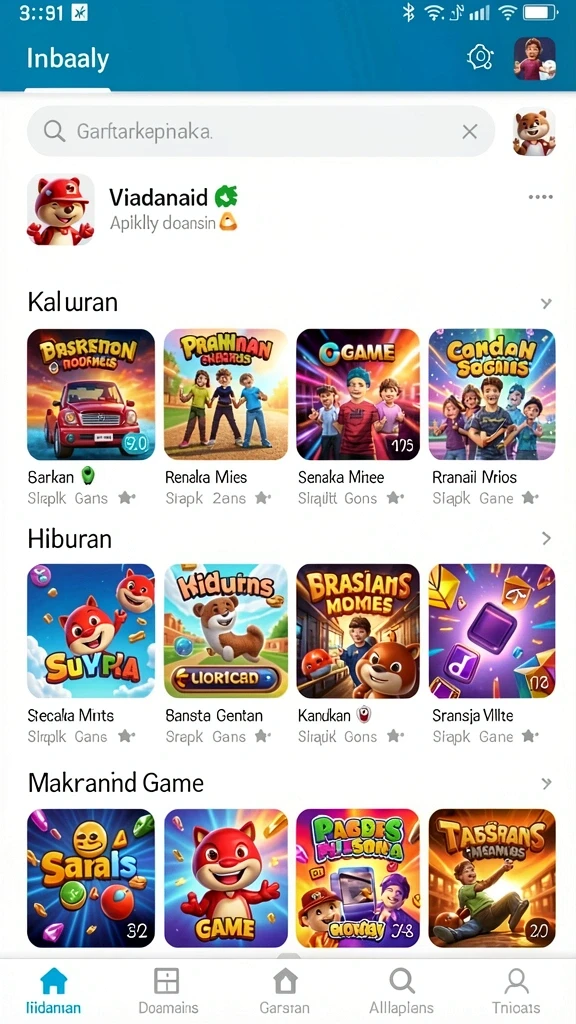 rebahin - Tampilan antarmuka yang menarik dan user-friendly.