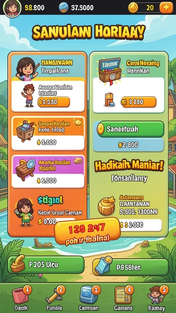 rr89 - Pilihan karakter yang beragam dan unik.